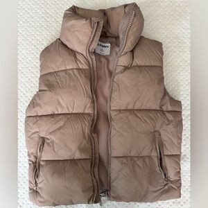 Old Navy pale blush puffer vest